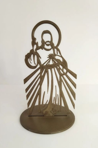 3D Printed Silueta Jesús by Mach1n3D | Pinshape