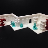 Small Wayfarer Modular Dwarven Hall Terrain Tiles (18mm scale) 3D Printing 48416