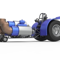 Diecast Pulling tractor with 3 jet engines Scale 1:25 - Thumbnail 3