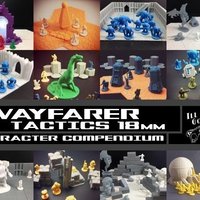 Small Wayfarer Tactics: Character Compendium (18mm scale) 3D Printing 48418