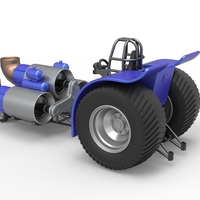 Diecast Pulling tractor with 3 jet engines Scale 1:25 - Thumbnail 11