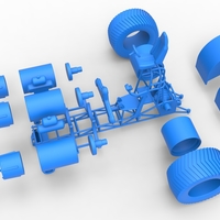 Diecast Pulling tractor with 3 jet engines Scale 1:25 - Thumbnail 16