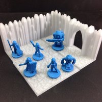Small Wayfarer Modular Crystal Palace Terrain Tiles (18mm scale) 3D Printing 48419
