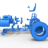 Diecast Pulling tractor with 3 jet engines Scale 1:25 - Thumbnail 19