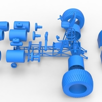 Diecast Pulling tractor with 3 jet engines Scale 1:25 - Thumbnail 20