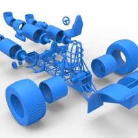 Diecast Pulling tractor with 3 jet engines Scale 1:25 - Thumbnail 21