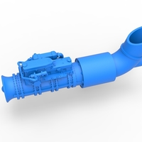 Diecast Jet engine 5 Scale 1:25 - Thumbnail 2