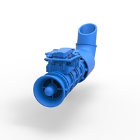 Diecast Jet engine 5 Scale 1:25 - Thumbnail 4