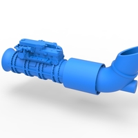 Diecast Jet engine 5 Scale 1:25 - Thumbnail 10