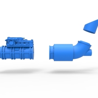 Diecast Jet engine 5 Scale 1:25 - Thumbnail 16