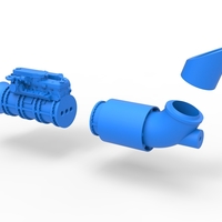 Diecast Jet engine 5 Scale 1:25 - Thumbnail 17