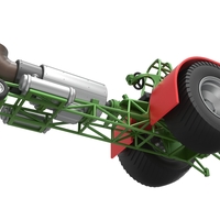 Diecast Pulling tractor with single jet engine 1:25 - Thumbnail 2