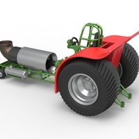 Diecast Pulling tractor with single jet engine 1:25 - Thumbnail 10