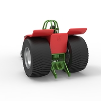 Diecast Pulling tractor with single jet engine 1:25 - Thumbnail 11