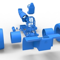 Diecast Pulling tractor with single jet engine 1:25 - Thumbnail 20