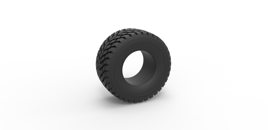 Diecast offroad tire 48 Scale 1:25 3D Print 484307