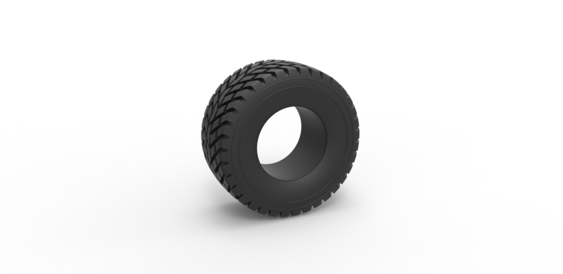 Diecast offroad tire 48 Scale 1:25