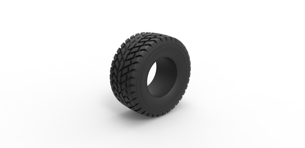 Diecast offroad tire 48 Scale 1:25 3D Print 484308