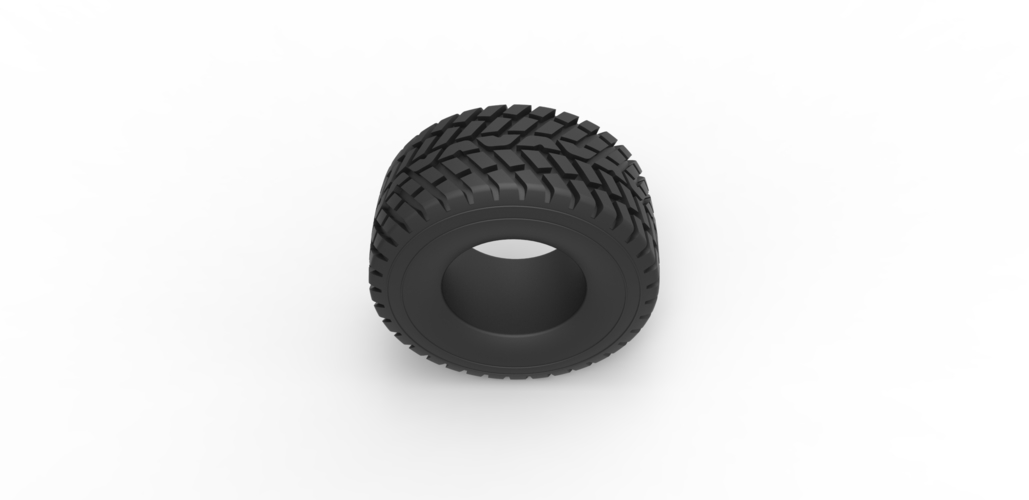 Diecast offroad tire 48 Scale 1:25 3D Print 484312