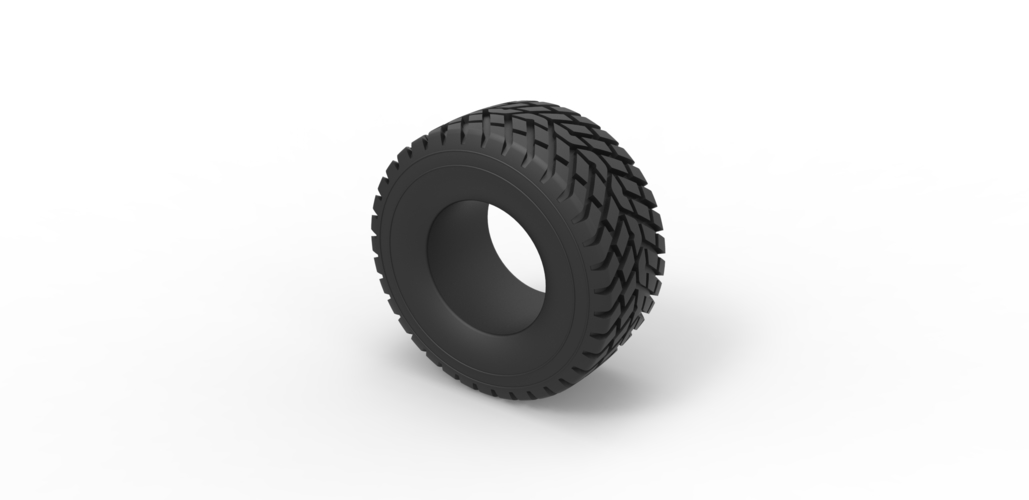 Diecast offroad tire 48 Scale 1:25 3D Print 484313