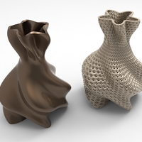 Small Vase Voronoi 7 3D Printing 484336