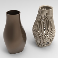 Small Vase Voronoi 10 3D Printing 484345