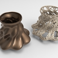 Small Vase Voronoi 12 3D Printing 484351