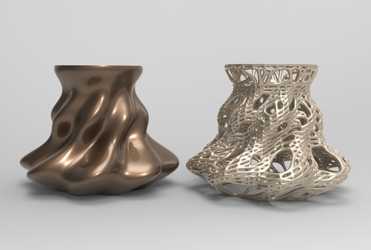 Vase Voronoi 12 3D Print 484352