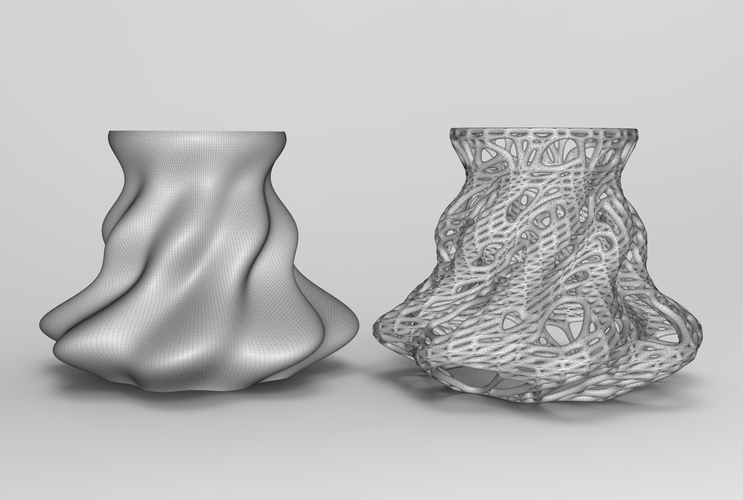 Vase Voronoi 12 3D Print 484353