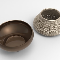 Small Vase Voronoi 35 3D Printing 484423
