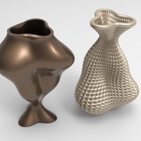 Small Vase Voronoi 46 3D Printing 484456