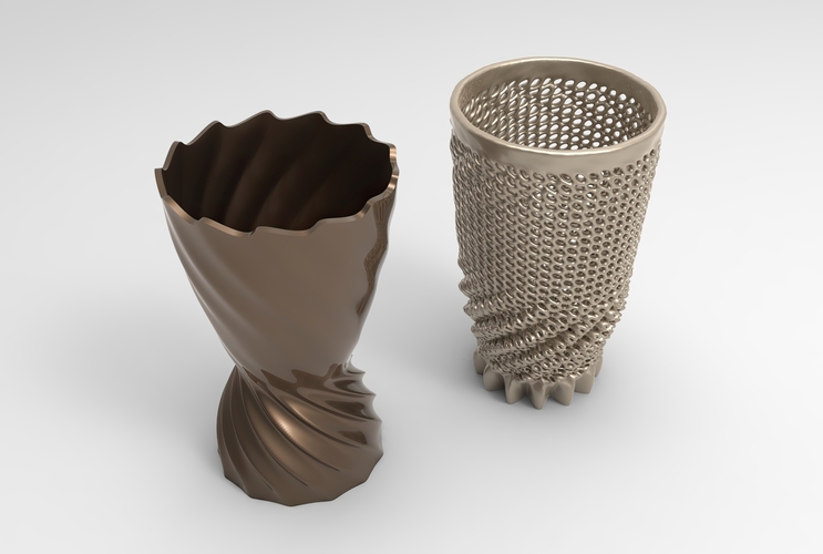 Vase Voronoi 67 3D Print 484519