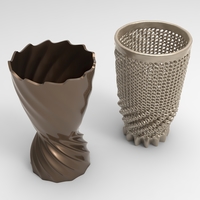 Small Vase Voronoi 67 3D Printing 484519