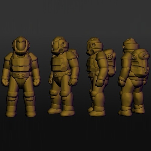 Colonial Astronauts 3D Print 48452