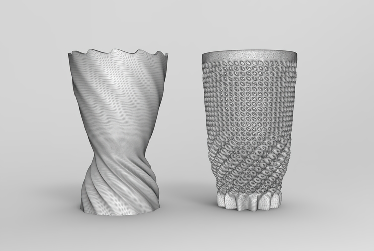 Vase Voronoi 67 3D Print 484521