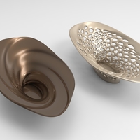 Small Vase Voronoi 75 3D Printing 484543