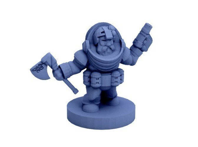 Wayfarer Miniatures: Dwarf Trader (28mm and 18mm scale) 3D Print 48460