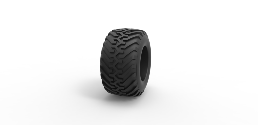 Diecast offroad tire 49 Scale 1:25 3D Print 484623