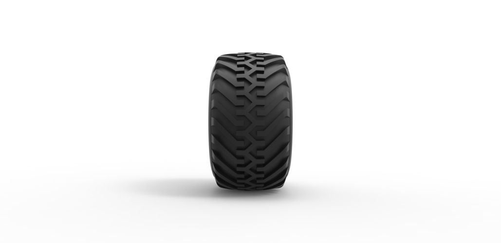 Diecast offroad tire 49 Scale 1:25 3D Print 484624