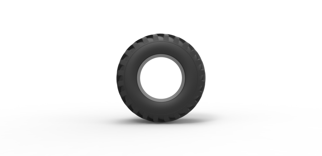 Diecast offroad tire 49 Scale 1:25 3D Print 484625