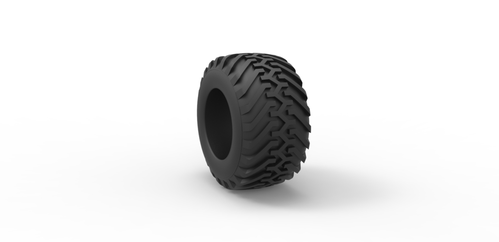 Diecast offroad tire 49 Scale 1:25 3D Print 484628