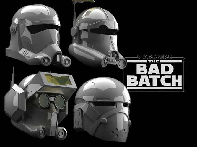 BAD BATCH helmet SET 3D Print 484661