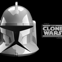 Small CLONE TROOPER P1 TCW helmet  3D Printing 484666