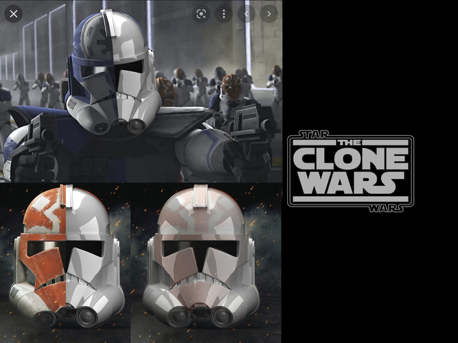 CLONE TROOPER P1 TCW helmet  3D Print 484671