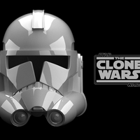 Small CLONE TROOPER P2 TCW helmet Clone Wars 3D Printing 484674