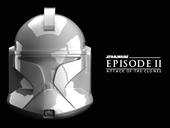 CLONE PHASE 1 HELMET Attack Of the Clones 3D Print 484676