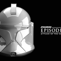 Small CLONE PHASE 1 HELMET Attack Of the Clones 3D Printing 484676