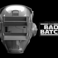 Small ECHO DROID helmet Bad Batch 3D Printing 484712