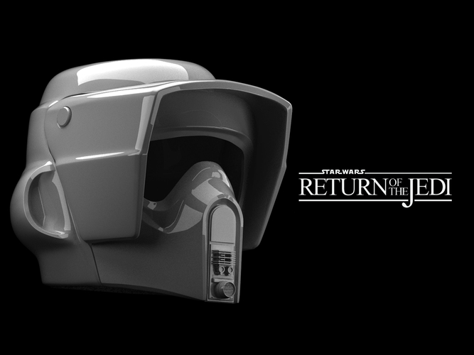 SCOUT TROOPER HELMET 3D Print 484764