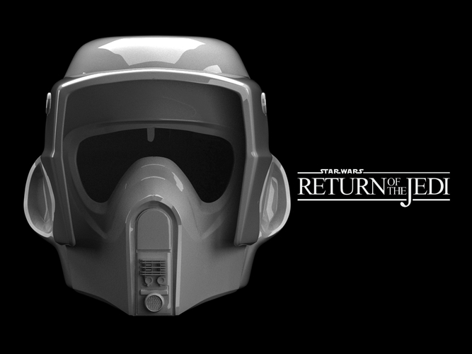 SCOUT TROOPER HELMET 3D Print 484765